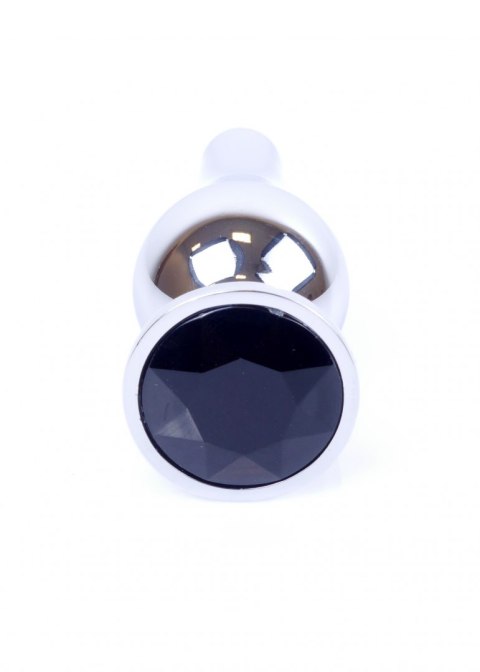 Plug-Jewellery Silver BUTT PLUG- Black B - Series HeavyFun