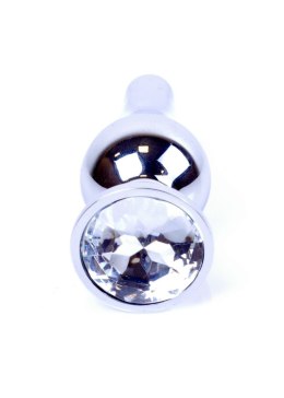 Plug-Jewellery Silver BUTT PLUG- Clear B - Series HeavyFun