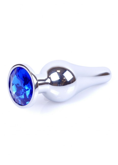 Plug -Jewellery Silver BUTT PLUG - Dark Blue B - Series HeavyFun