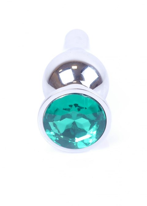 Plug-Jewellery Silver BUTT PLUG- Green B - Series HeavyFun