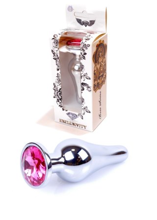 Plug-Jewellery Silver BUTT PLUG- Pink B - Series HeavyFun