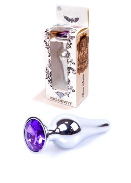 Plug-Jewellery Silver BUTT PLUG- Purple B - Series HeavyFun