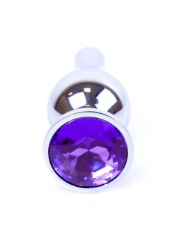 Plug-Jewellery Silver BUTT PLUG- Purple B - Series HeavyFun