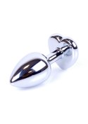 Plug-Jewellery Silver Heart PLUG- Black B - Series HeavyFun