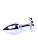 Plug-Jewellery Silver Heart PLUG- Black B - Series HeavyFun