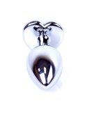 Korek Analny - -Jewellery Silver Heart PLUG- Clear B - Series HeavyFun