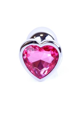 Plug-Jewellery Silver Heart PLUG- Pink B - Series HeavyFun