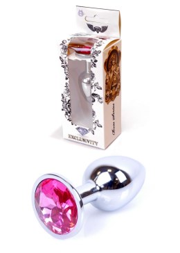 Korek Analny - Jewellery Silver PLUG- Pink B - Series HeavyFun