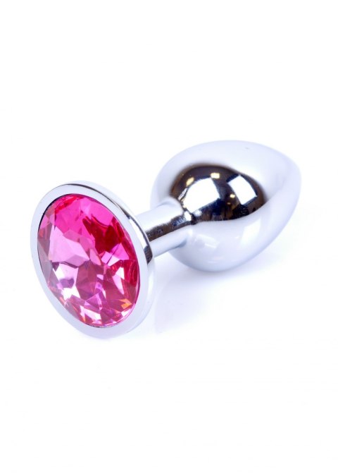 Korek Analny - Jewellery Silver PLUG- Pink B - Series HeavyFun