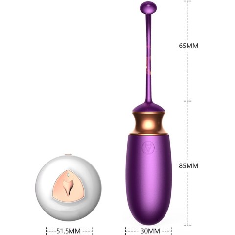 Wibrujące Jajko - Vibrating Silicone Love EGG USB 10 Function / Heating / Voice Control B - Series Fox