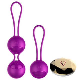 Wibrujące Kulki Kegla - Vibrating Silicone Kegel Balls Set USB 10 Function / Remote control B - Series Fox