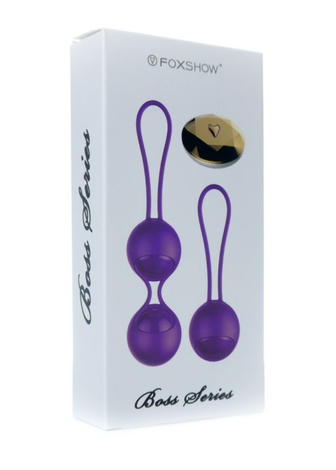 Wibrujące Kulki Kegla - Vibrating Silicone Kegel Balls Set USB 10 Function / Remote control B - Series Fox