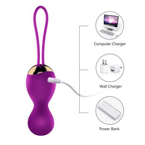 Kulki-Vibrating Silicone Kegel Balls USB 7 Function B - Series Fox