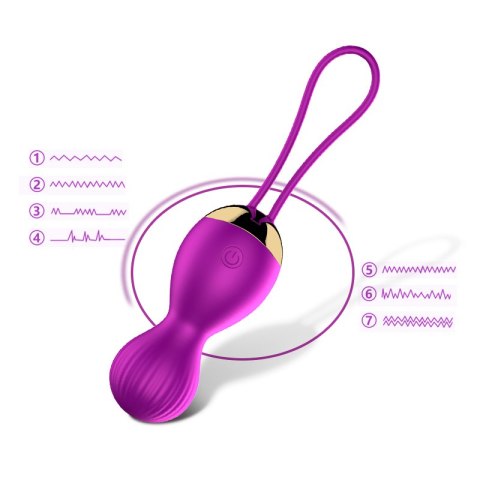 Kulki-Vibrating Silicone Kegel Balls USB 7 Function B - Series Fox