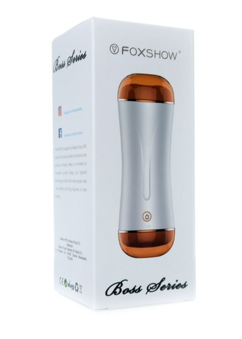 Masturbator - B - Series - Vibrating Masturbation Cup USB 10 function + Interactive Function / Double Ends B - Series Fox