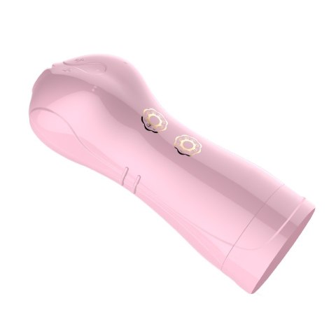 Masturbator-Vibrating and Flashing Masturbation Cup USB 7+7 Function / Talk Mode (Pink) B - Series Fox