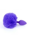 Plug-Jewellery Silicon PLUG - Bunny Tail - Purple B - Series HeavyFun