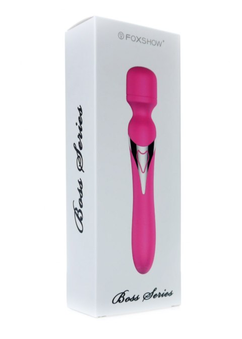 Masażer - B - Series - Silicone Dual Massager Pulsator USB 7+7 Function (Pink) B - Series Fox