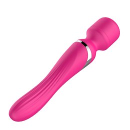 Masażer - B - Series - Silicone Dual Massager Pulsator USB 7+7 Function (Pink) B - Series Fox