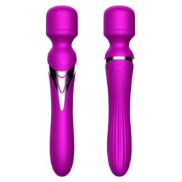 Stymulator-Silicone Dual Massager USB 7+7 Function Purple Boss Series Fox