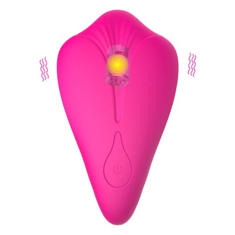 Wibrator Majtkowy - Silicone Panty Vibrator and Pulsator USB 10 Function / Heating B - Series Fox