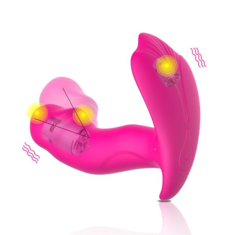 Wibrator Majtkowy - Silicone Panty Vibrator and Pulsator USB 10 Function / Heating B - Series Fox