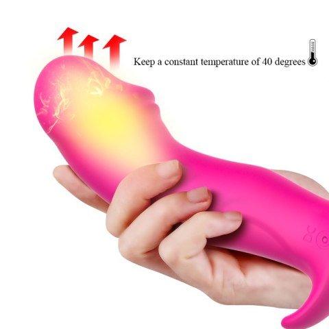 Wibrator Majtkowy - Silicone Panty Vibrator and Pulsator USB 10 Function / Heating B - Series Fox