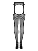 Garter stockings S314 czarny S/M/L Obsessive