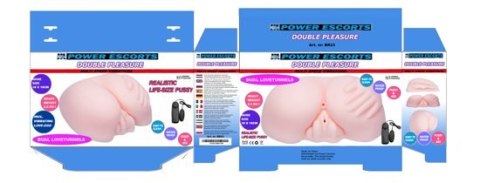 Double pleasure flesh 2.2 kg vibrating big masturbator Power Escorts