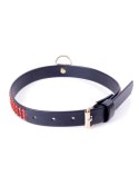 Fetish B - Series Collar with crystals 2 cm Red Line Fetish B - Series