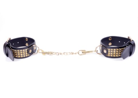 Fetish B - Series Handcuffs with cristals 3 cm Gold Fetish B - Series