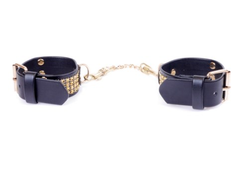 Fetish B - Series Handcuffs with cristals 3 cm Gold Fetish B - Series