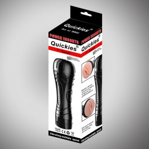 Quickies black vibrating masturbator Power Escorts