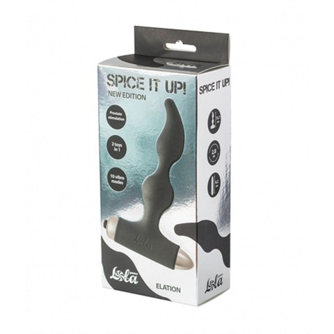 Vibrating Anal Plug Spice it up New Edition Elation Black Lola Toys