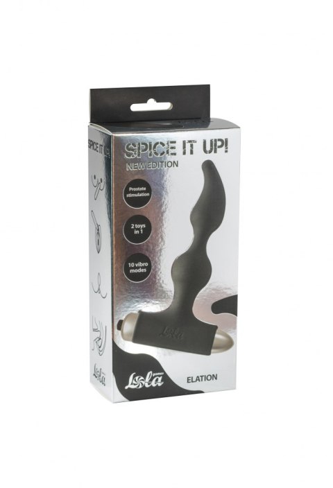 Vibrating Anal Plug Spice it up New Edition Elation Black Lola Toys