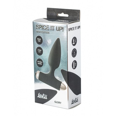 Vibrating Anal Plug Spice it up New Edition Glory Black Lola Toys