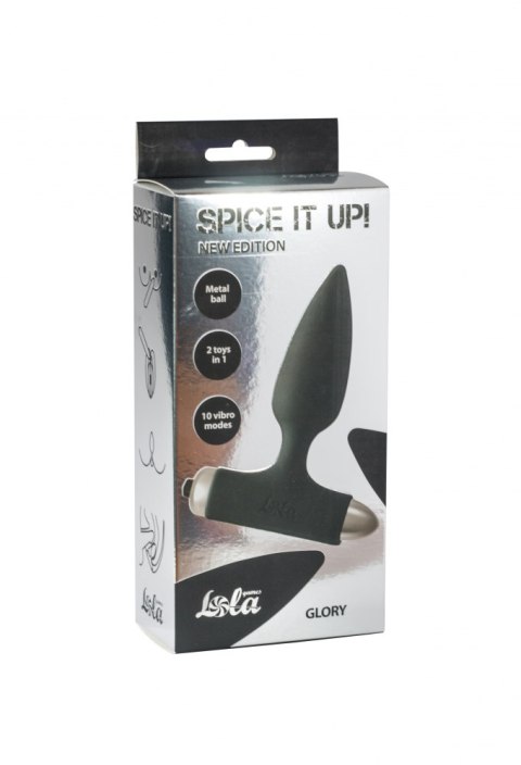 Vibrating Anal Plug Spice it up New Edition Glory Black Lola Toys