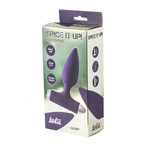 Vibrating Anal Plug Spice it up New Edition Glory Ultraviolet Lola Toys