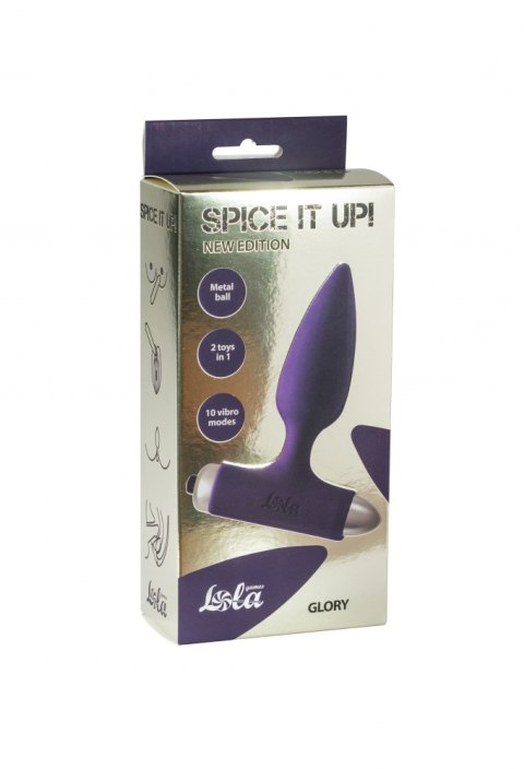 Vibrating Anal Plug Spice it up New Edition Glory Ultraviolet Lola Toys