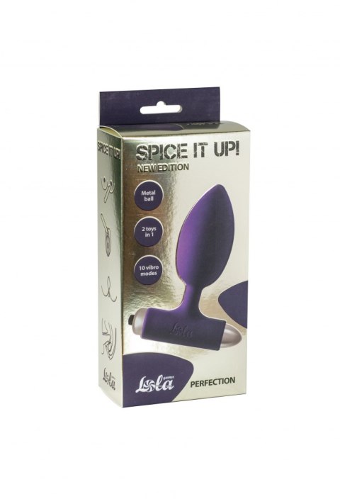 Vibrating Anal Plug Spice it up New Edition Perfection Ultraviolet Lola Toys