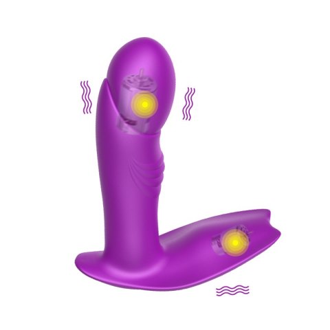 Wibrator majtkowy - Silicone Panty Vibrator USB 7 Function / Heating / Impact function B - Series Fox