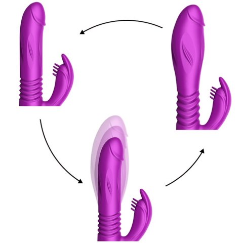 Wibrator-Silicone Vibrator USB 10 Function + Expander and Thrusting Function B - Series Fox