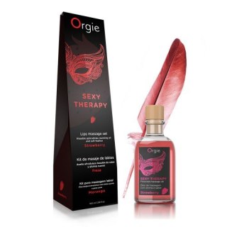 Żel-LIPS MASSAGE KIT STRAWBERRY - 100 ML Orgie