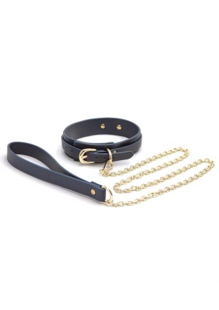 Bondage Couture Collar & Leash Blue SCALA