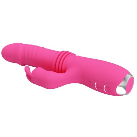 Wibrator Królik z funkcją pchania - DOROTHY USB 3 Thrusting 12 Vibration Pretty Love