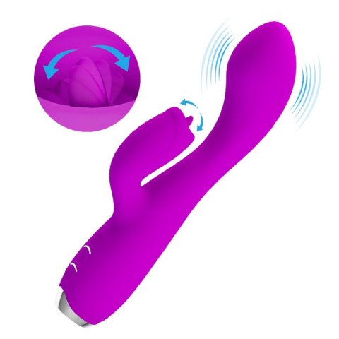 Wibrator Królik - GLORIA Purple 12 function vibrations Pretty Love