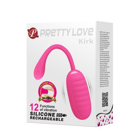 Wibryjące Jajko - KIRK EGG Pink 12 function vibrations Pretty Love