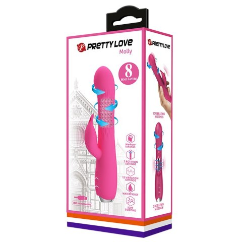 Wibrator 20 cm - MOLLY Pink Pretty Love