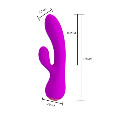 Wibrator Królik - ZACHARY 12 function vibrations Pretty Love