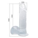 BAILE - DONG Realistic dildo ( clear/pink/purple ) Baile